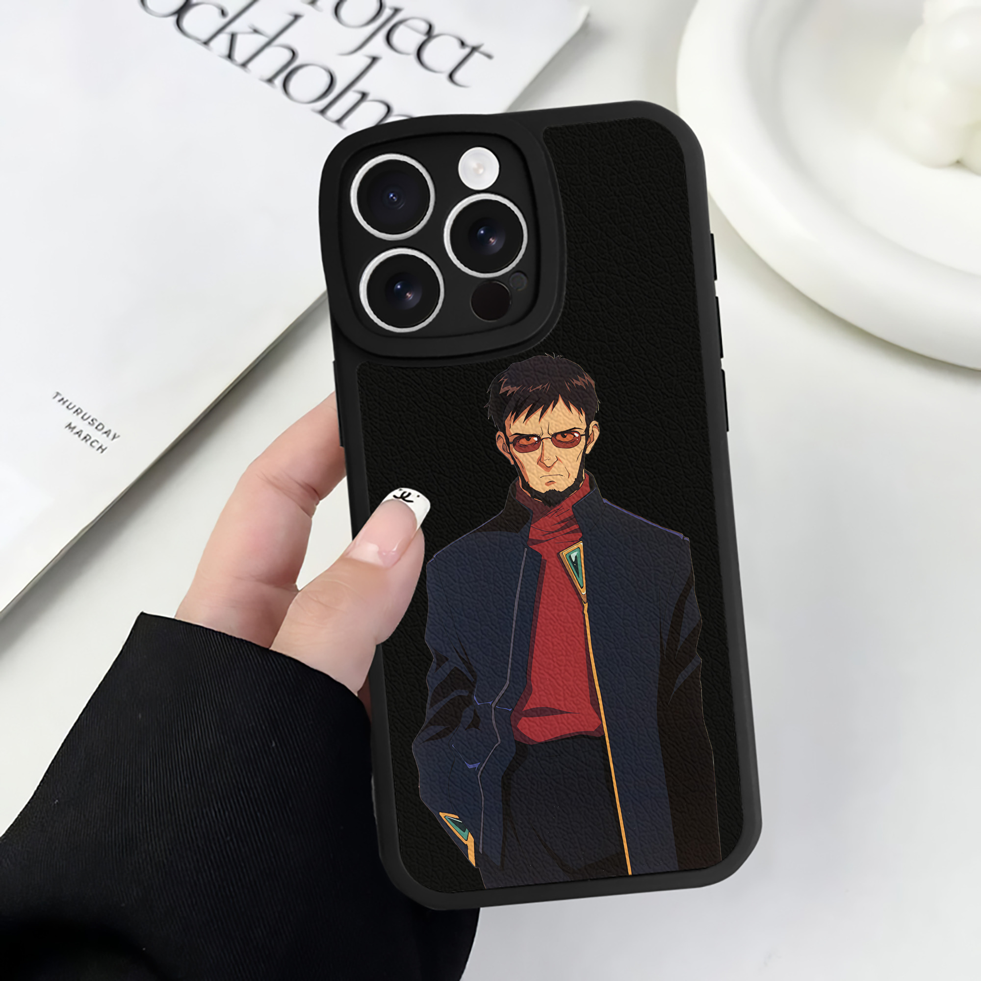 （画像用） EVA 新世紀エヴァンゲリオン 【iPhone 16シリーズ対応】シリコンスマホケース（レザー調） 材質：シリコン
